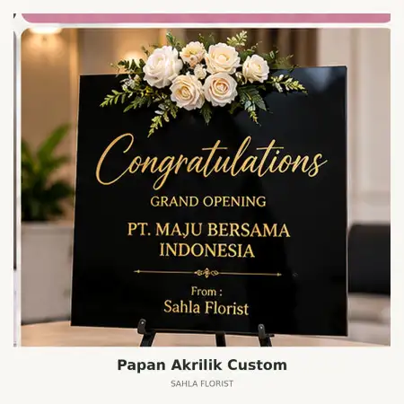 Papan Bunga Akrilik Thamrin
